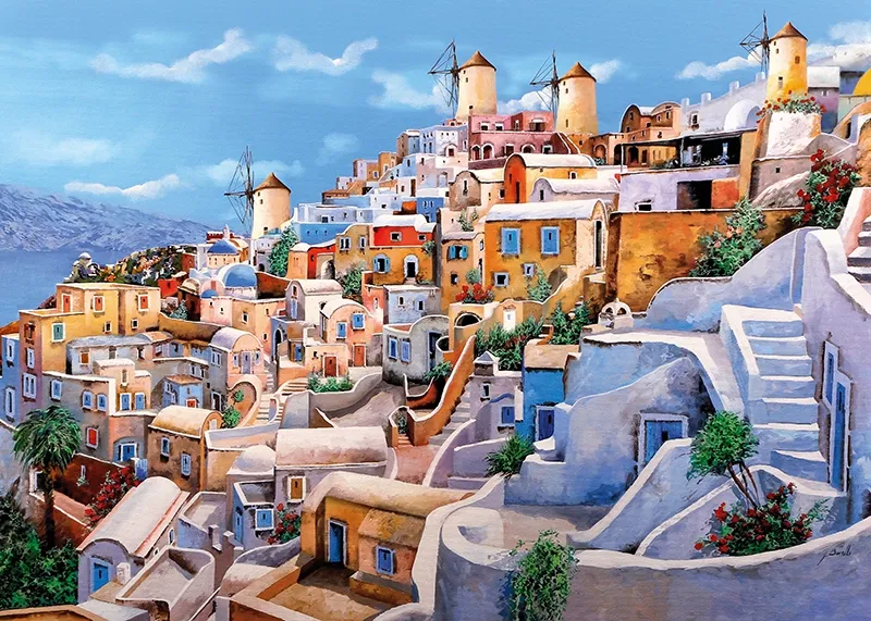 Puzzle 1000 elementów. Kolory Santorini 30035 zdjęcie 2