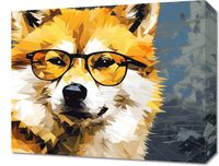 Obraz 50x40cm Intelektualny Psiak