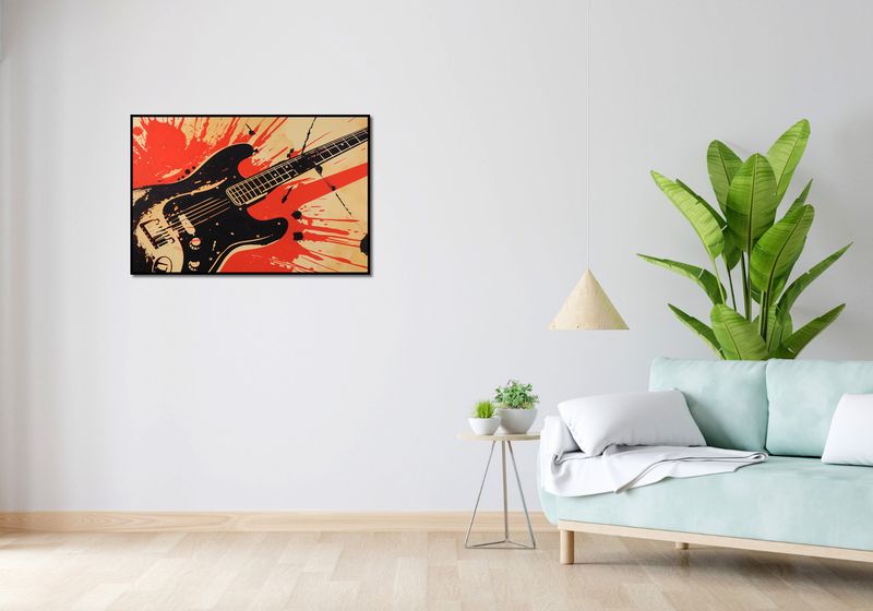 Plakat 91,5x61cm Gitara Elektryczna zdjęcie 4