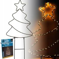 Dekoracja Ogrodowa CHOINKA Ozdoba Świąteczna 180 LED na Baterie Timer