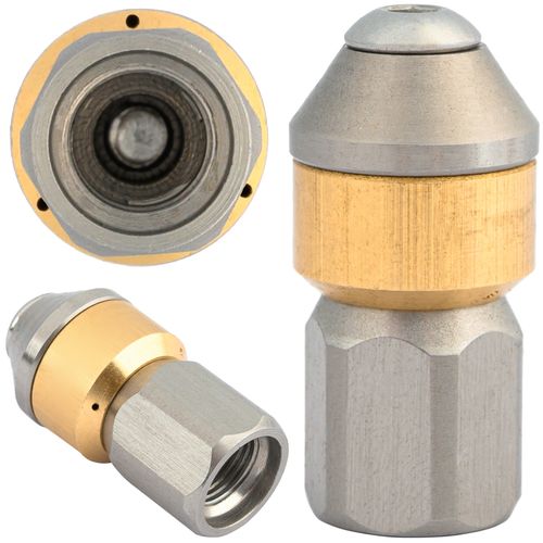 DYSZA OBROTOWA GŁOWICA DO CZYSZCZENIA KANALIZACJI DO MYJKI KARCHER WĄŻ 1/8 na Arena.pl