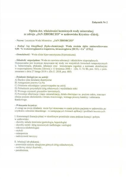 Jan Naturalna woda lecznicza oczyszczenie 6 x 1,5l zdjęcie 7