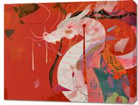 Obraz 90x70cm Orientacyjny Smok