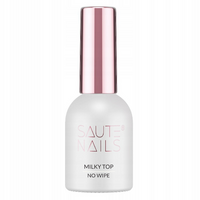 SAUTE NAILS Top hybrydowy MILKY TOP No Wipe - 8ml