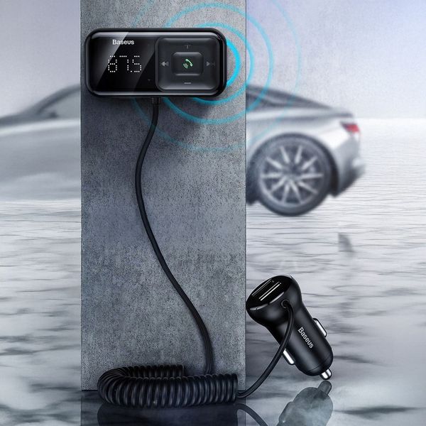 BASEUS TRANSMITER FM BLUETOOTH ŁADOWARKA SAMOCHODOWA 2x USB AUX SD zdjęcie 16