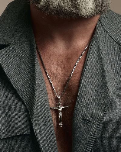 ŁAŃCUSZEK SREBRNY MĘSKI 925 NASZYJNIK - splot WENECJA 60 na Arena.pl