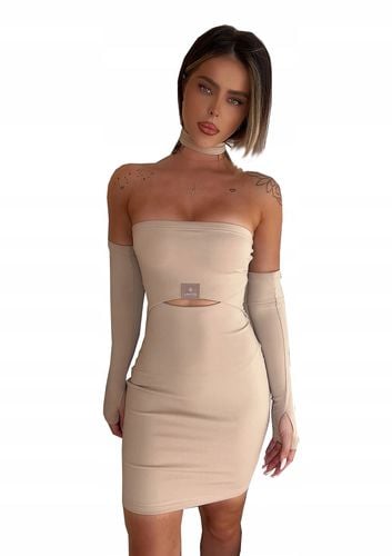 lamanuel - sukienka on fire beż - xs/s na Arena.pl