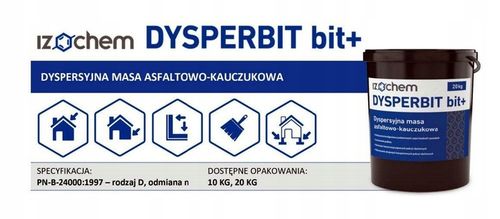 IZOCHEM DYSPERBIT BIT+ 20 KG MASA ASFALTOWO KAUCZUKOWA HYDROIZOLACJA BITUM na Arena.pl