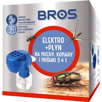 Elektrofumigator na muchy komary i mrówki 3w1 urządzenie + płyn 30 ml BROS