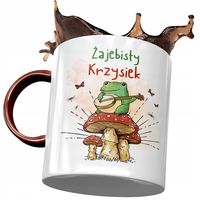 Kubek Bordowy Dla Krzyśka Kolegi Na Prezent Z Nadrukiem Ze Zdjęciem