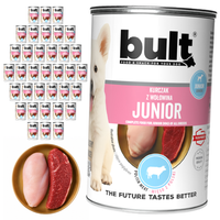 BULT JUNIOR mokra karma dla psa Kurczak i Wołowina 36x400g Dla szczeniąt