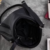 torebka damska skórzana mała paolo peruzzi czarna z-52-bl