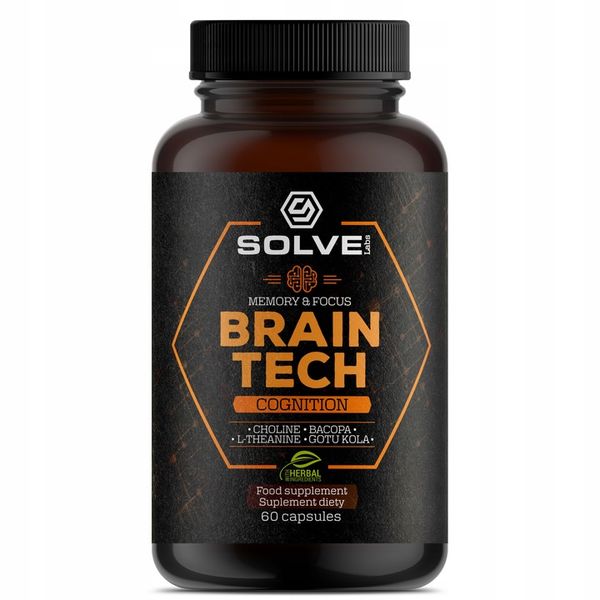 Brain Tech 60 Nootropic PAMIĘĆ KONCENTRACJA zdjęcie 1