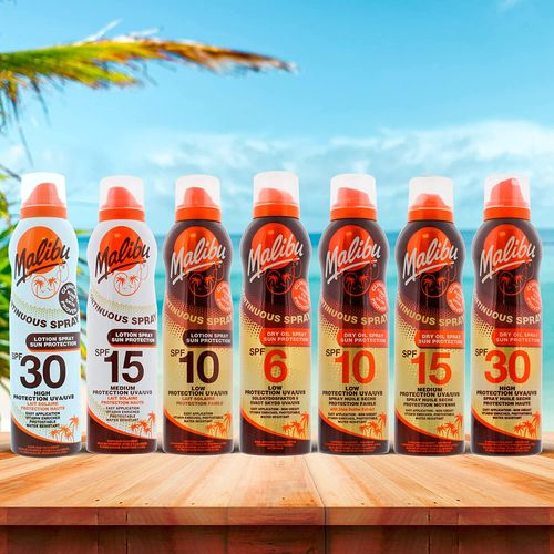 Malibu Lotion Spray Suchy Olejek W Aerozolu SPF10 175ml na Arena.pl