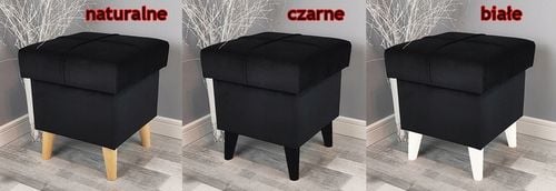 PUFA Z POJEMNIKIEM ZE SCHOWKIEM OTWIERANA PODNÓŻEK ZIELEŃ BUTELKOWA na Arena.pl