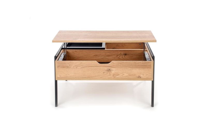 Stolik kawowy Mobis naturalny/ czarny zdjęcie 4