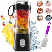 PRZENOŚNY BLENDER 380 ML, 4000MAH BATERIE, ŁADOWANY PRZEZ USB 6 OSTRZE 3D