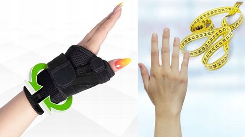 STABILIZATOR ORTEZA ZAPALENIE ŚCIĘGIEN KCIUKA NADGARSTKA DŁONI SZYNA UNIWER na Arena.pl