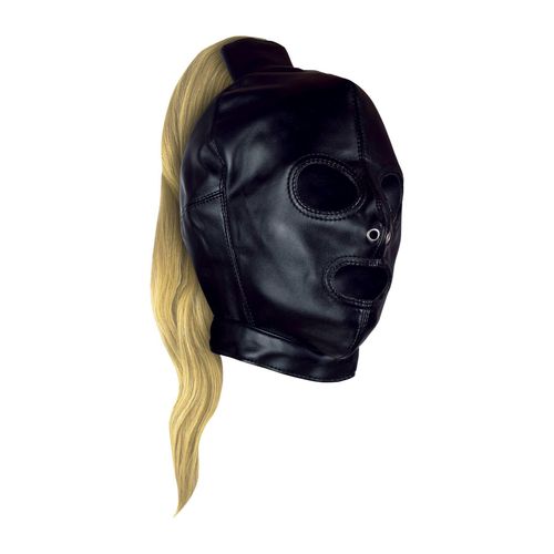 Mask With Blonde Ponytail - Black na Arena.pl