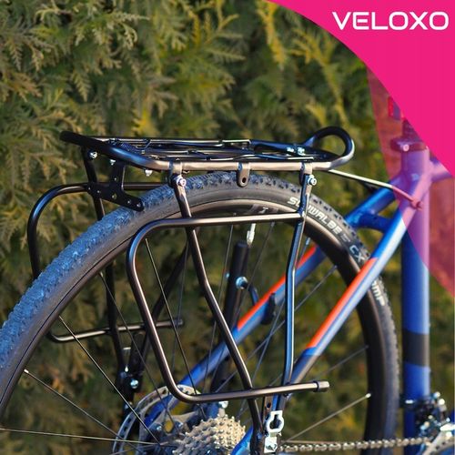 BAGAŻNIK ROWEROWY POD SAKWY TORBY VELOXO CZARNY ALU POD TARCZĘ 24-29 na Arena.pl