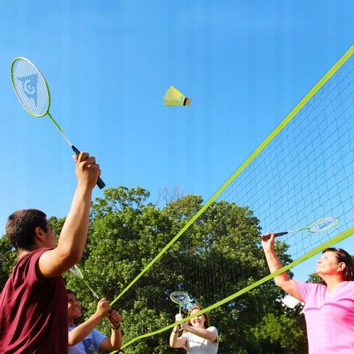 SIATKA do SIATKÓWKI BADMINTONA zestaw do gry plażowej słupki DUNLOP na Arena.pl