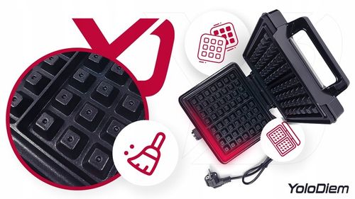 GOFROWNICA 2300W 2 DUŻE GOFRY REGULACJA CHRUPKOŚCI NIEPRZYWIERAJĄCA na Arena.pl