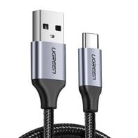 Kabel UGREEN USB-C 0.25m QC3.0 Aluminiowy Szybkie Ładowanie Czarny