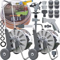 WÓZEK ALU WĄŻ OGRODOWY 4-WARSTWOWY 1/2 50 M BEST POLSKA PISTOLET ZRASZACZ