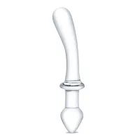 glas double play szklany model intymny dwustronny 24 cm przezroczysty