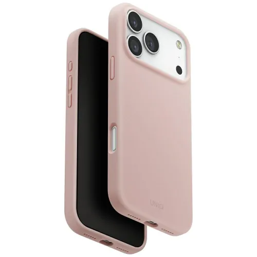 Etui UNIQ Lino na iPhone 17 Pro Max Magclick Charging - różowe na Arena.pl
