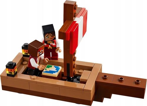 LEGO Minecraft 21259 Żeglowanie Statkiem Pirackim Zestaw Dla Dzieci 8+ na Arena.pl