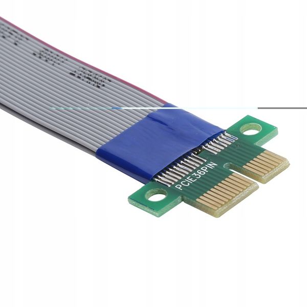 TAŚMA RISER PCI-E PCIE PCI EXPRESS 1X - 1X 26CM zdjęcie 12