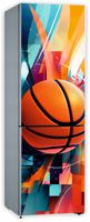 Naklejka samoprzylepna okleina na lodówkę koszykówka abstrakcyjne tło