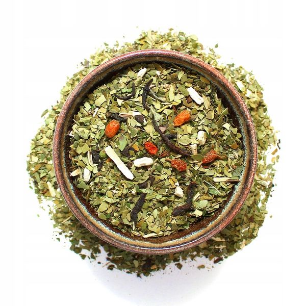 Yerba Mate Green FITNESS 400g Despalada z ziołami Fit GYM zdjęcie 6