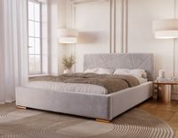 Łóżko tapicerowane Diana 180x200 z pojemnikiem + stelaż metalowy