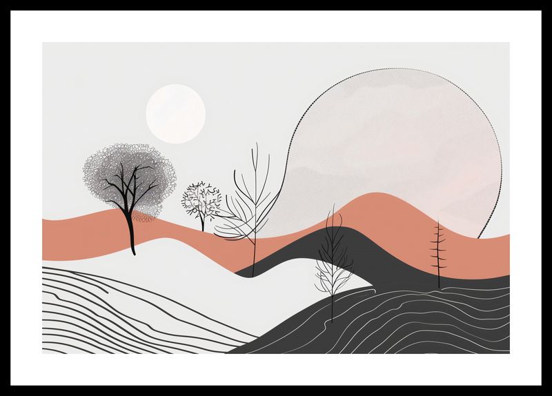 Plakat 45x30cm Półcień Widoku zdjęcie 3