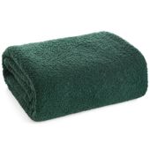 Miękki koc barankowy BUKLA 200X220 ciemnozielony