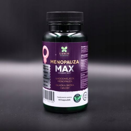 MENOPAUZA MAX PREMIUM dla dojrzałych kobiet Czerwona koniczyna Lanco 60kaps na Arena.pl