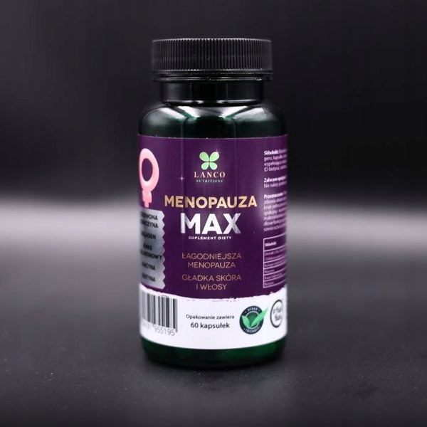 MENOPAUZA MAX PREMIUM dla dojrzałych kobiet Czerwona koniczyna Lanco 60kaps zdjęcie 7