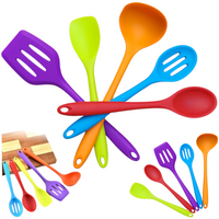 Zestaw Przyborów Kuchennych Silikonowych Kuchenne Przybory 5szt mix