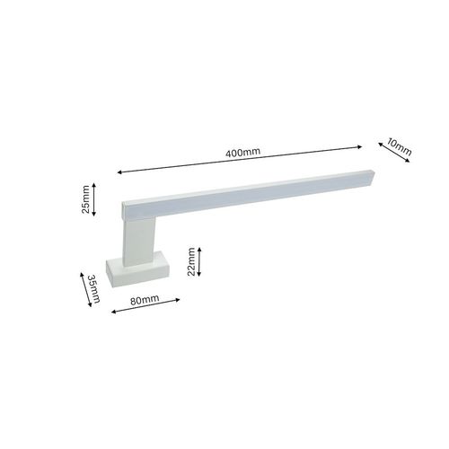Kinkiet Shine 45cm 11W LED Biały na Arena.pl