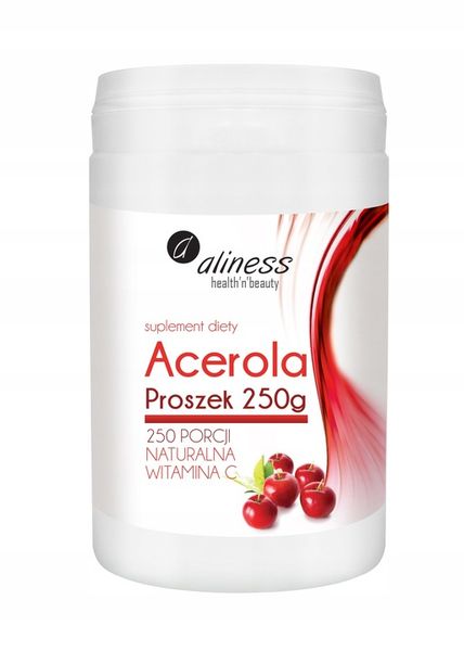 ALINESS NATURALNA WITAMINA C ACEROLA PROSZEK 250g zdjęcie 4