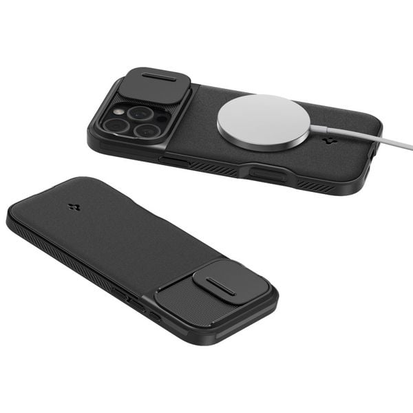spigen optik armor mag magsafe iphone 16 pro max black zdjęcie 7