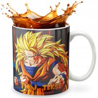 KUBEK 330ml GRAFIKA PREZENT ŚWIĘTA WZÓR - DRAGON BALL ANIME GOKU + IMIĘ