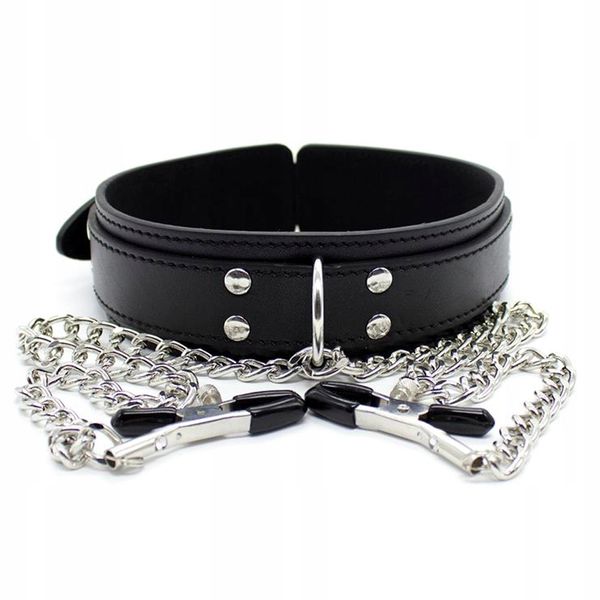 Obroża Collar With Nipple Clamps zdjęcie 2