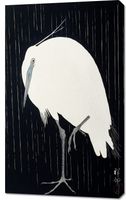 Obraz 60x100cm Egret in The Rain, Koson Japoński Vintage do Salonu