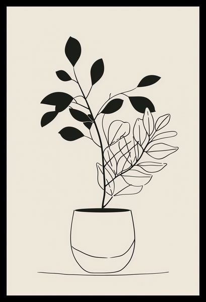 Plakat 30x45cm Prostota Doniczki zdjęcie 2