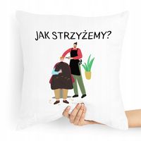 Poduszka Fryzjera Fryzjerki Jak Strzyżemy? Prezent Z Nadrukiem Ze Zdjęciem
