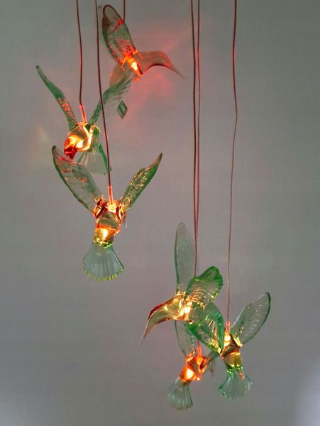 LAMPKI GIRLANDA LED KOLIBRY SOLARNE DO OGRODU zdjęcie 5