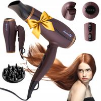 Suszarka do włosów z jonizacją z dyfuzorem składana turystyczna mocna 2200W